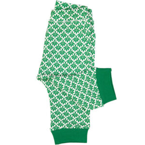 Groen-witte legging van organisch katoen