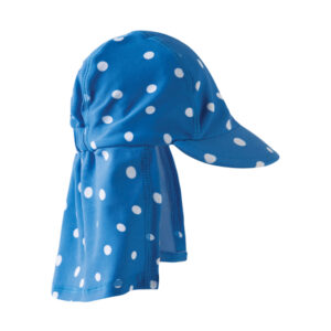UV50 Chapeau de natation bleu à points