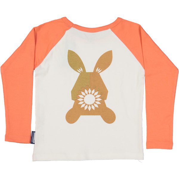 Raglan shirt van organisch katoen met konijntje