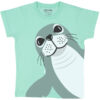 T-shirt van organisch katoen met zeehond