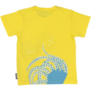 T-shirt van organisch katoen met octopus