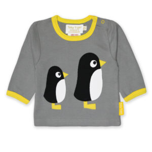 Shirt van organisch katoen met pinguins
