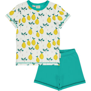 Meyadey pyjama van biokatoen met citroenen