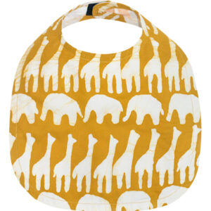 Bavoir en batik africain avec girafes